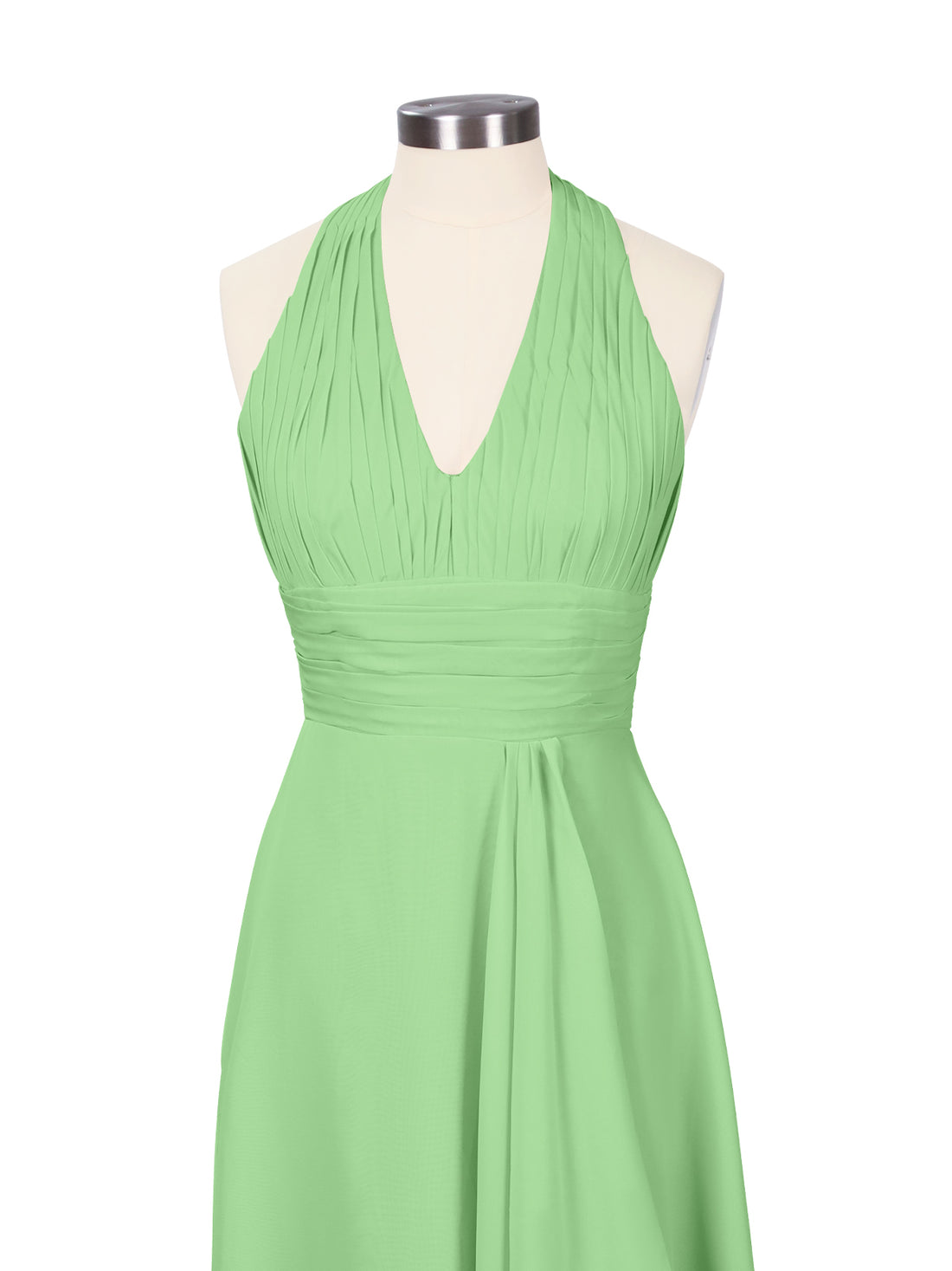 Ruched Halter Bridesmaid Dress 