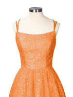 Sparkly Sequined A-line Mini Dress 