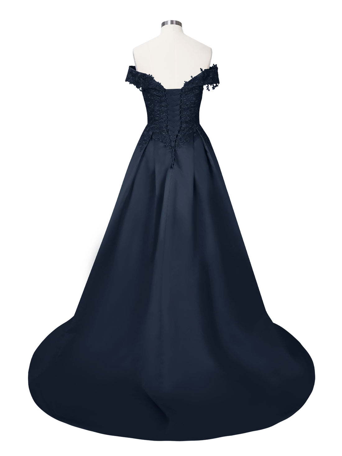 Applique Bodice Prom Dress 