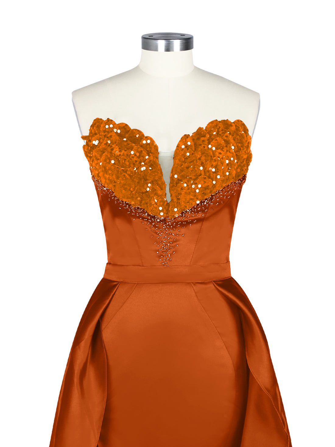 Strapless Sequin Prom Dress 