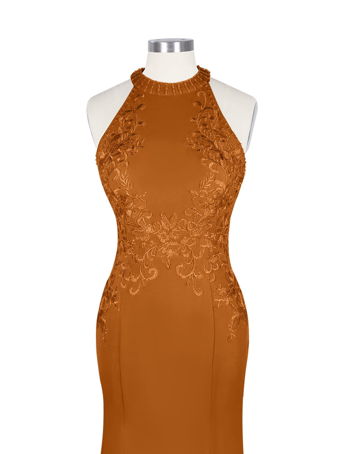 Halter Neckline Trumpet Dress 