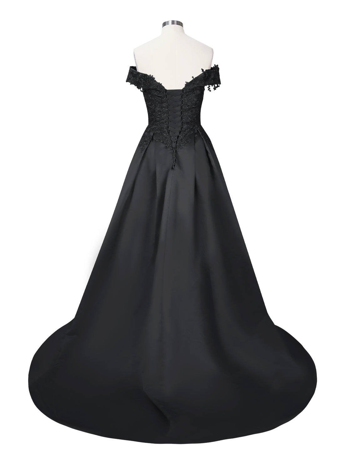Applique Bodice Prom Dress 