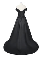 Applique Bodice Prom Dress 