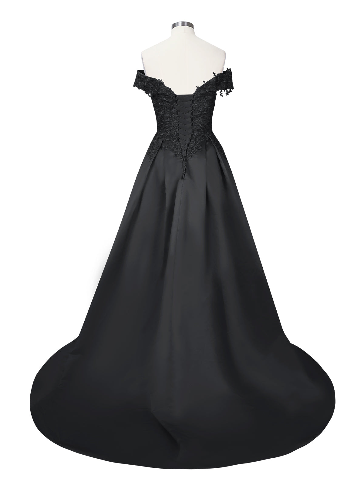 Applique Bodice Prom Dress 