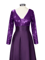 Long Sleeveless Sequin Prom Dress 