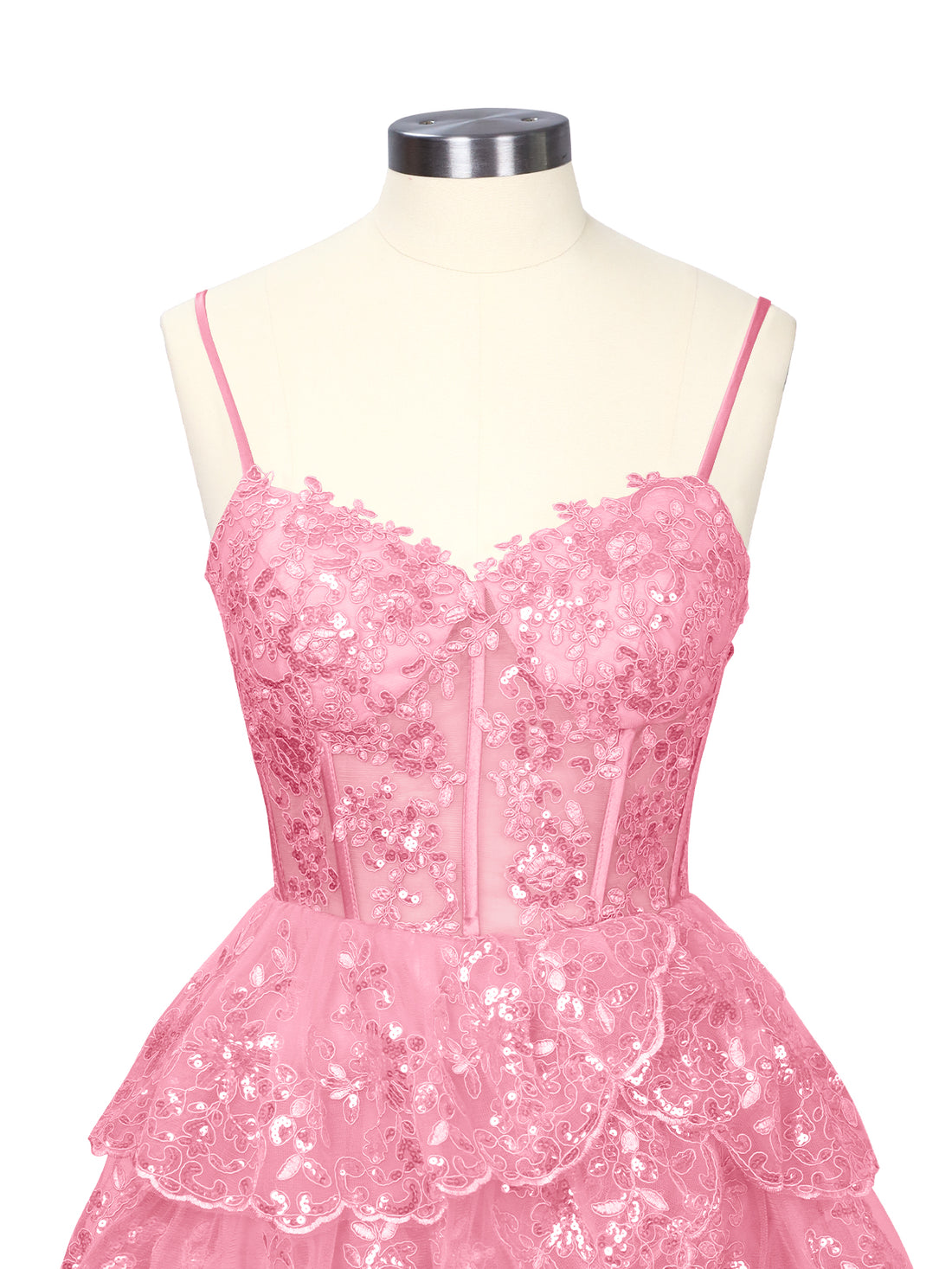 Sequin Appliques Mini Dress 