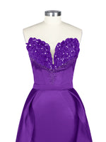 Strapless Sequin Prom Dress 