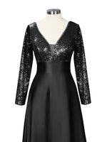 Long Sleeveless Sequin Prom Dress 