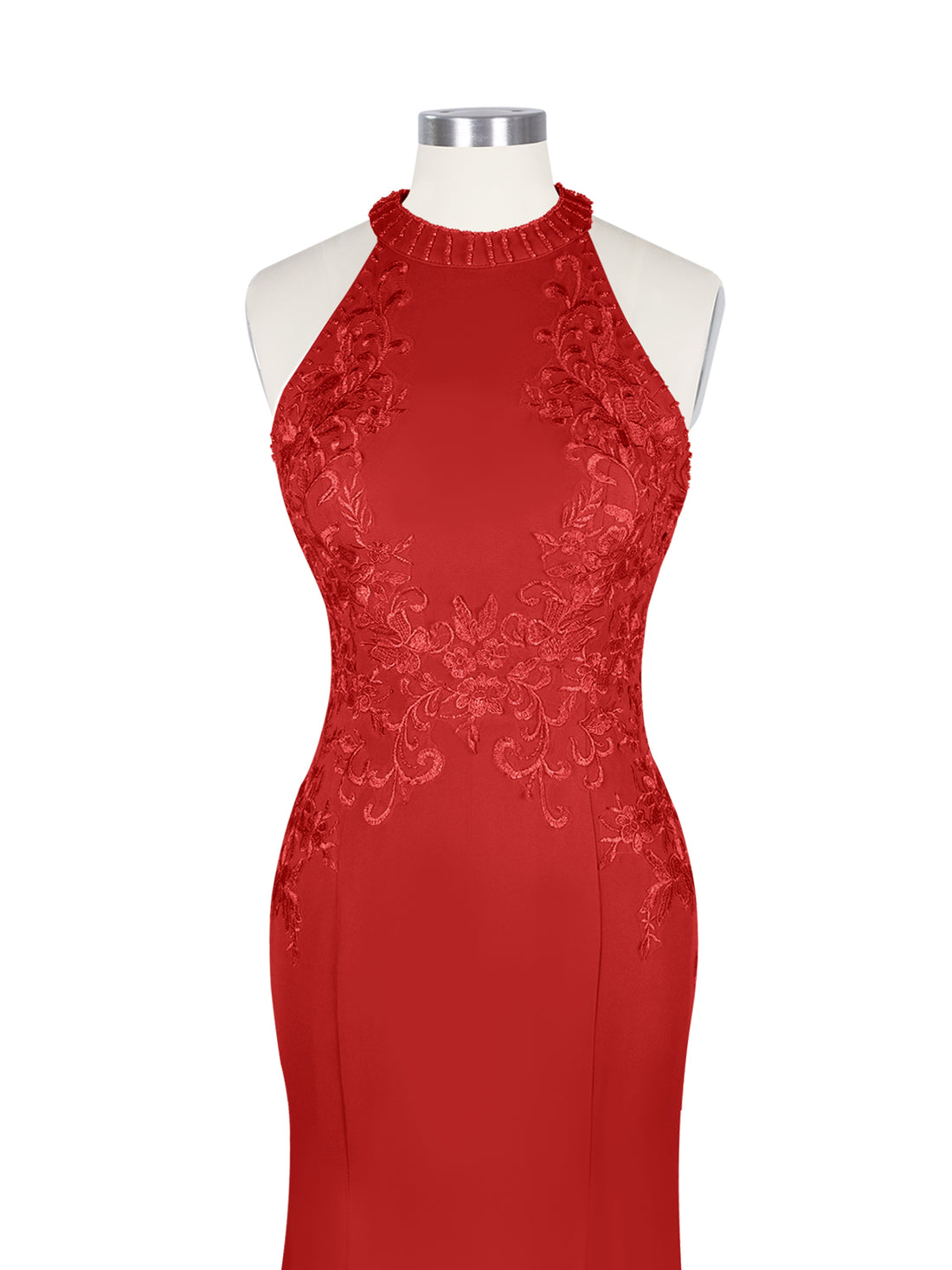 Halter Neckline Trumpet Dress 