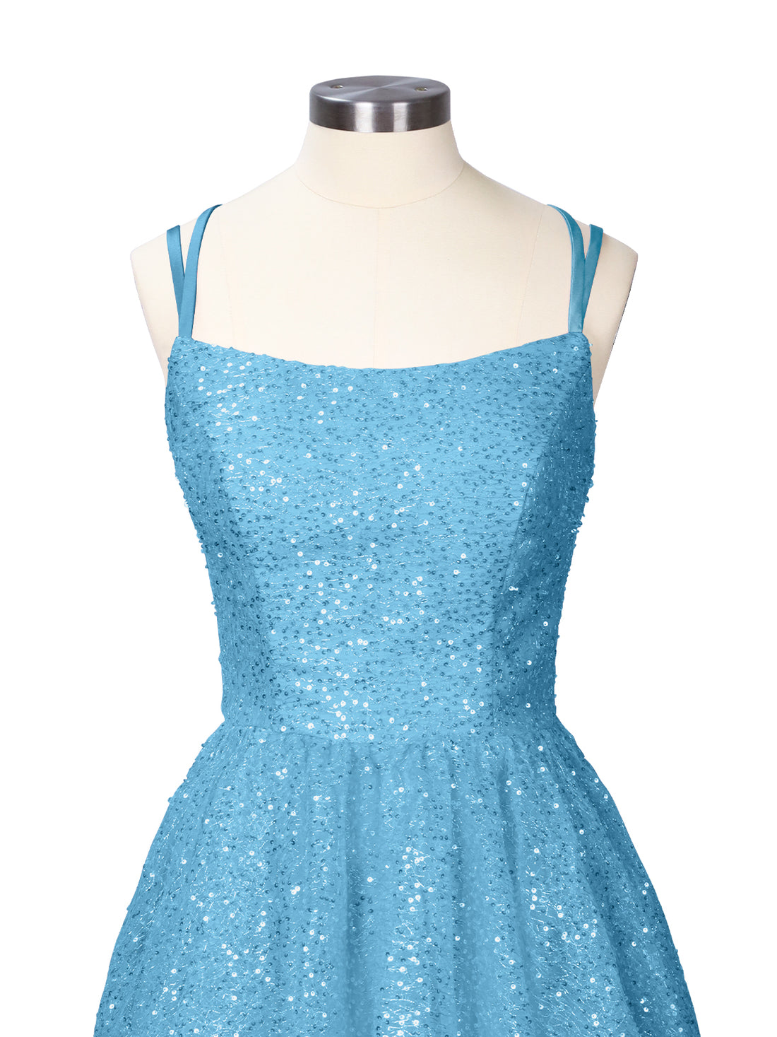 Sparkly Sequined A-line Mini Dress 