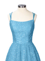 Sparkly Sequined A-line Mini Dress 