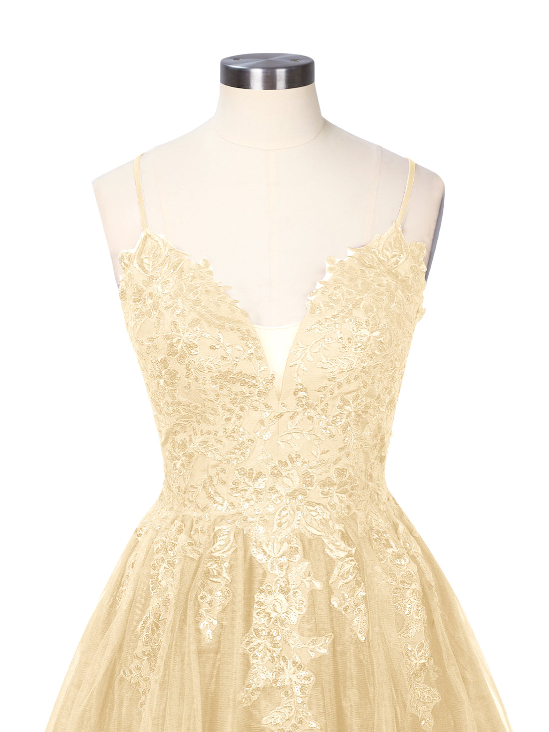 Applique Soft Tulle Mini Dress 
