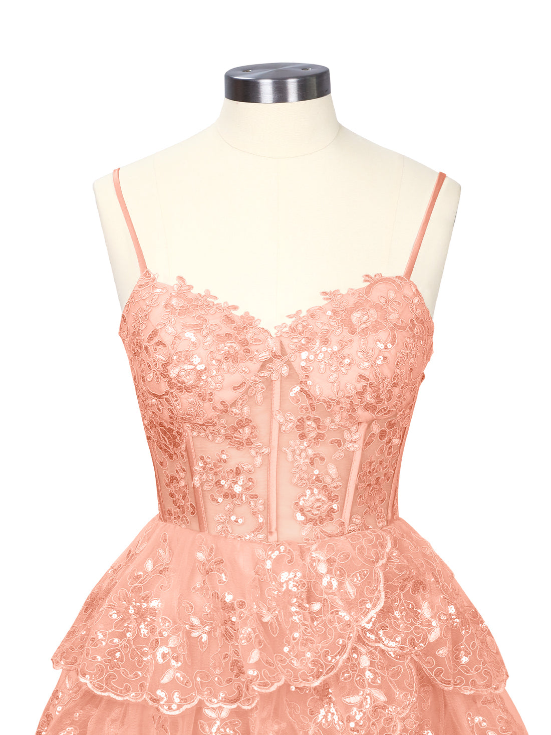 Sequin Appliques Mini Dress 