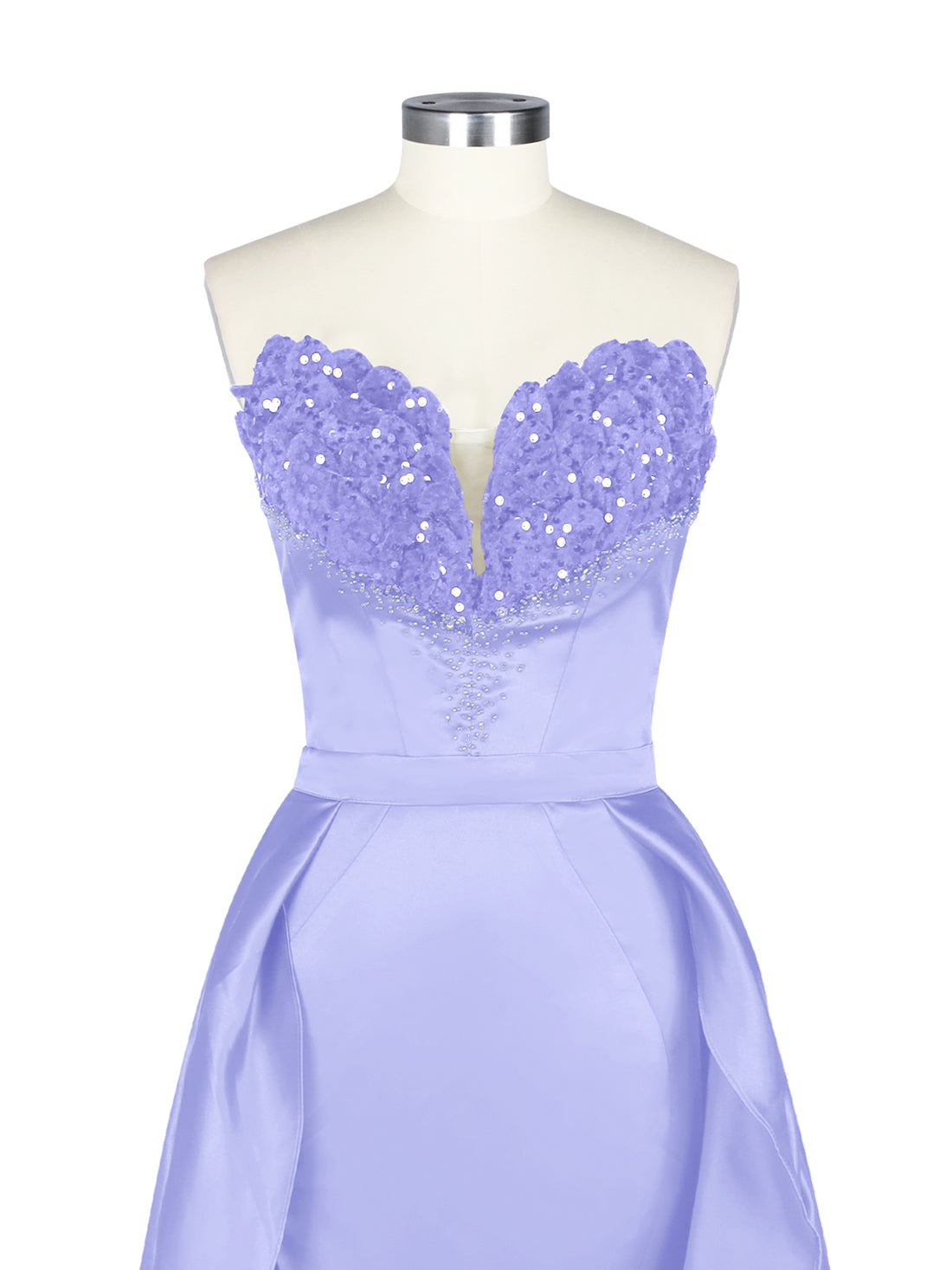 Strapless Sequin Prom Dress 