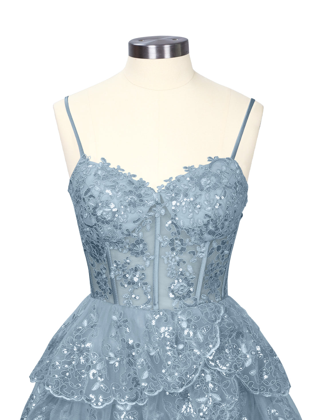 Sequin Appliques Mini Dress 