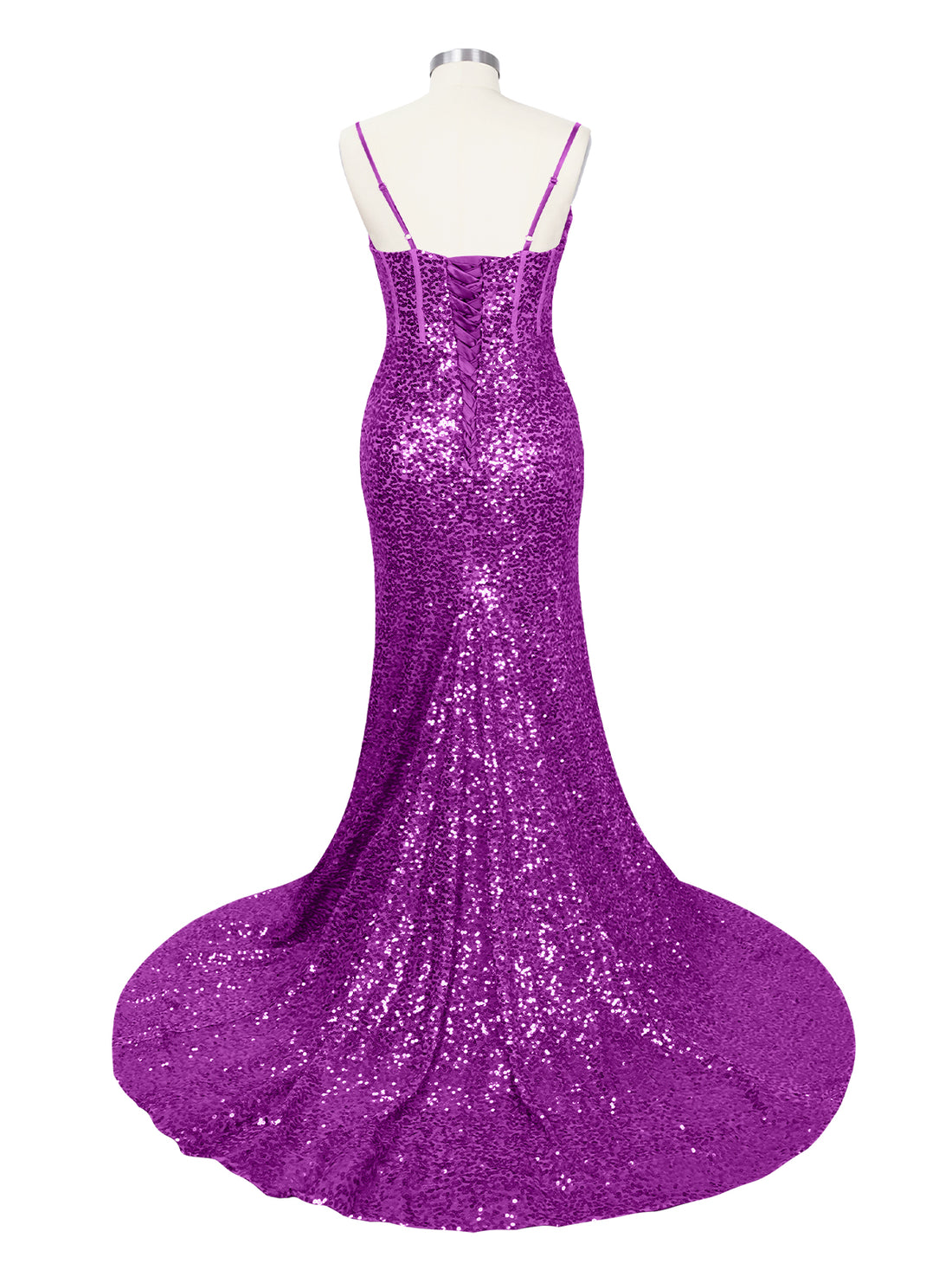 Spaghetti Sheath Prom Dress 