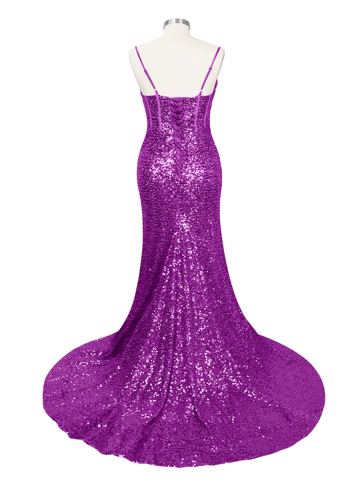 Spaghetti Sheath Prom Dress 