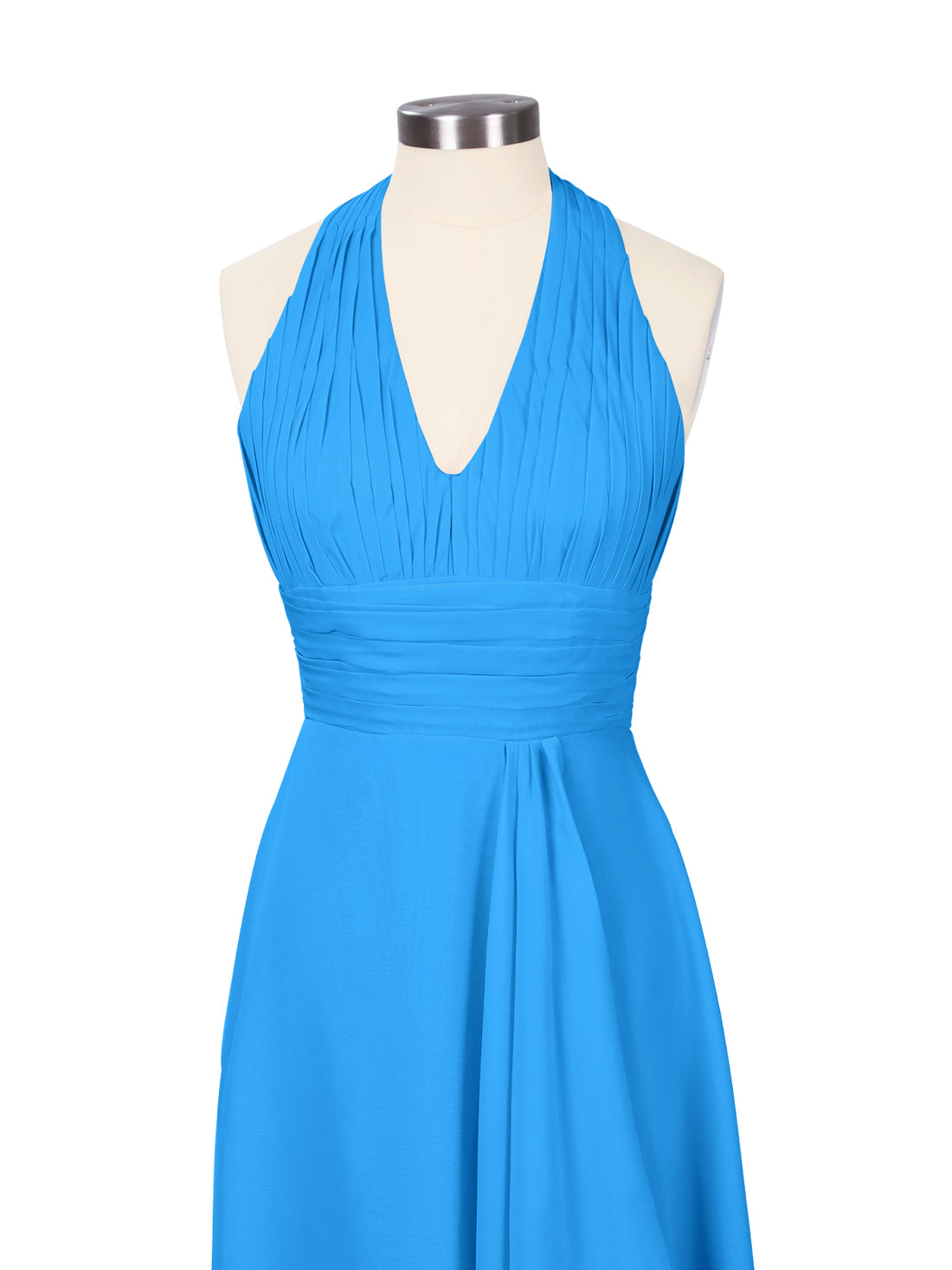 Ruched Halter Bridesmaid Dress 