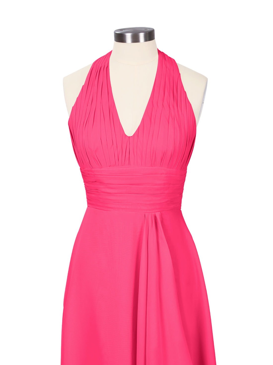 Ruched Halter Bridesmaid Dress 