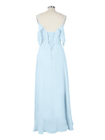 Flowy Spaghetti Bridesmaid Dress 