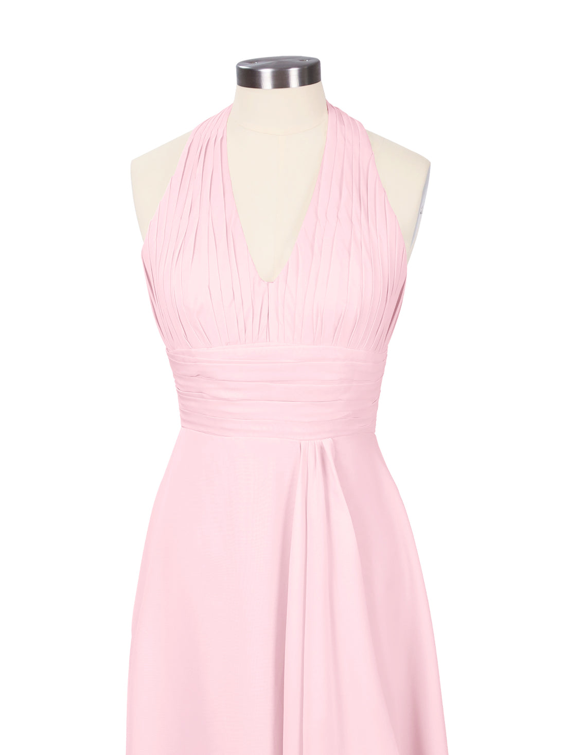 Ruched Halter Bridesmaid Dress 