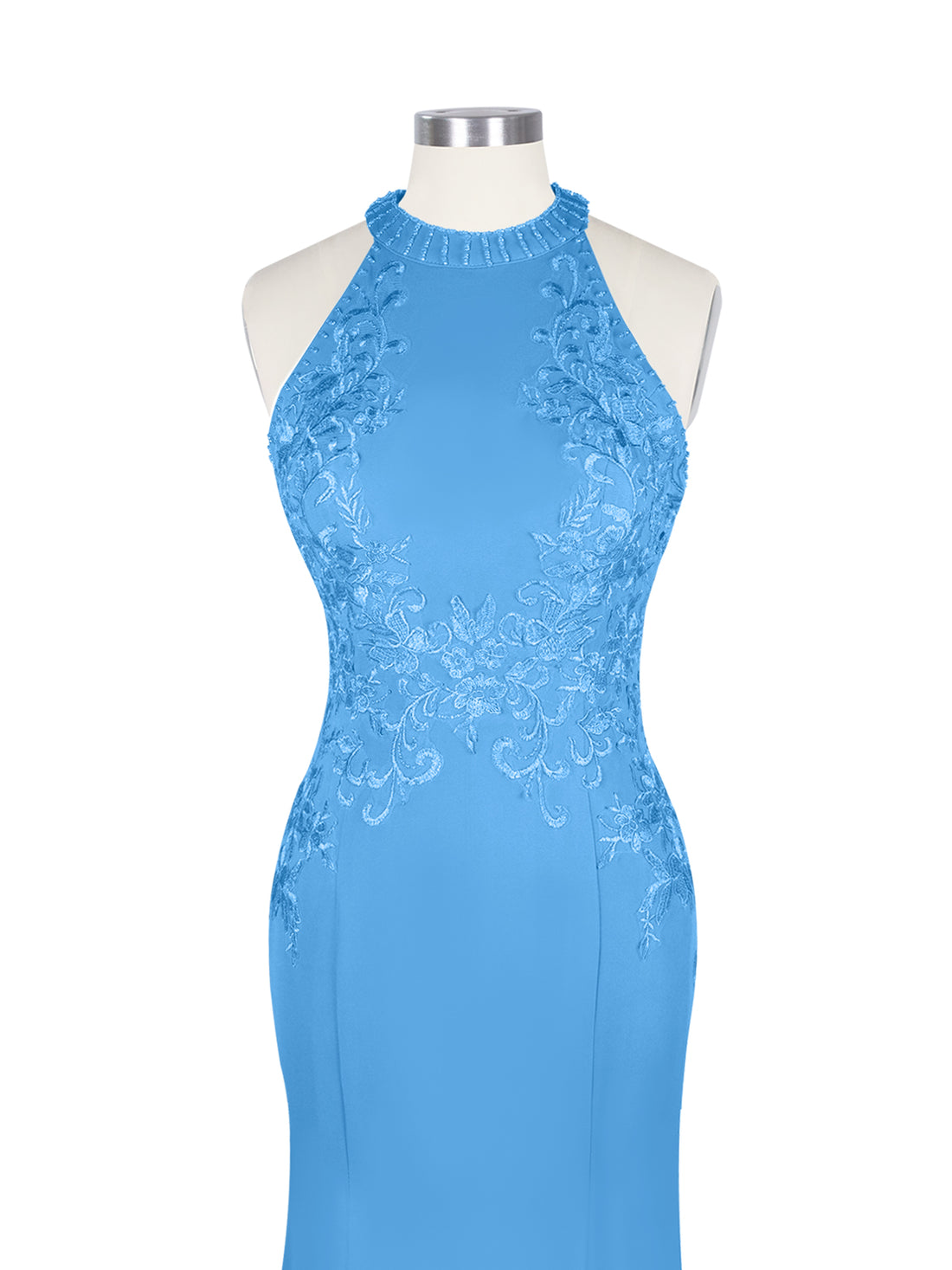 Halter Neckline Trumpet Dress 