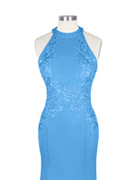 Halter Neckline Trumpet Dress 