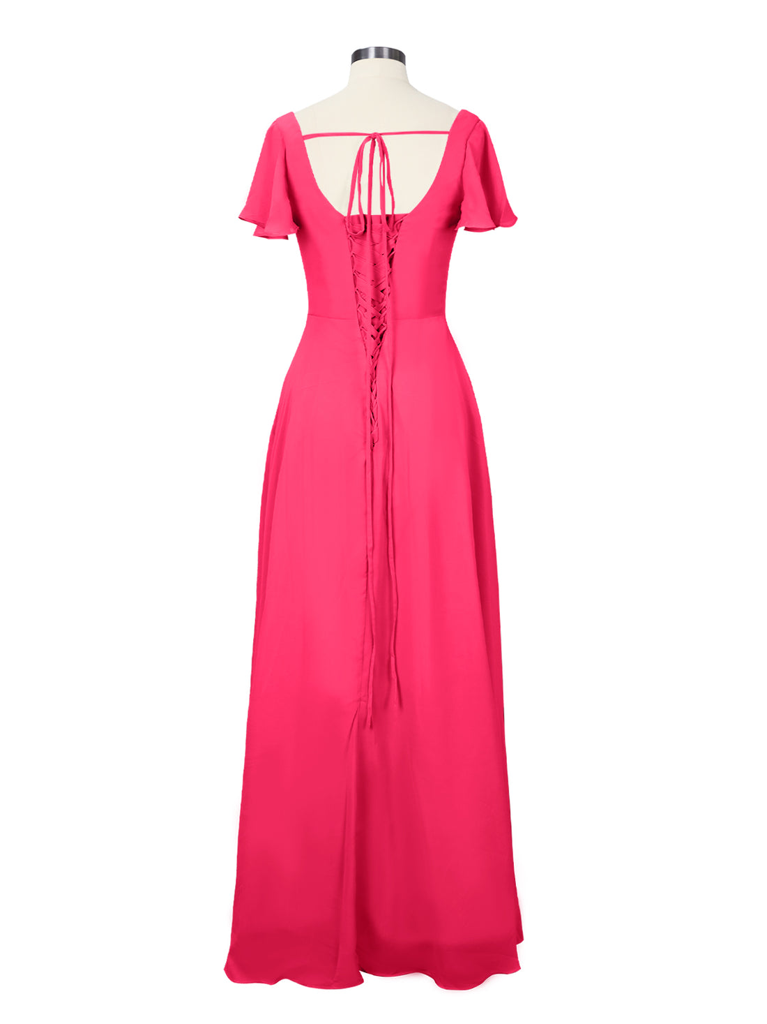 Flutter Sleeves Bridesmaid Dress 