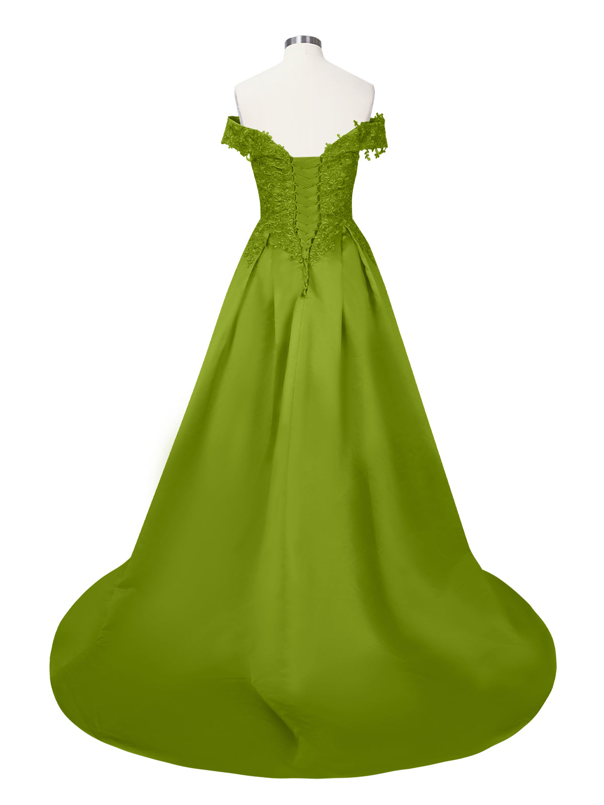 Applique Bodice Prom Dress 