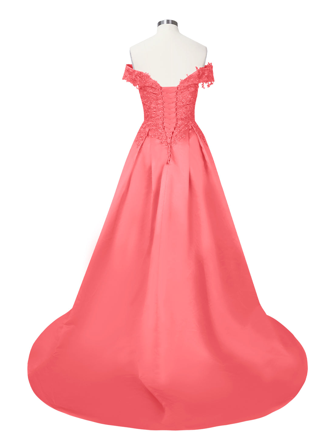 Applique Bodice Prom Dress 