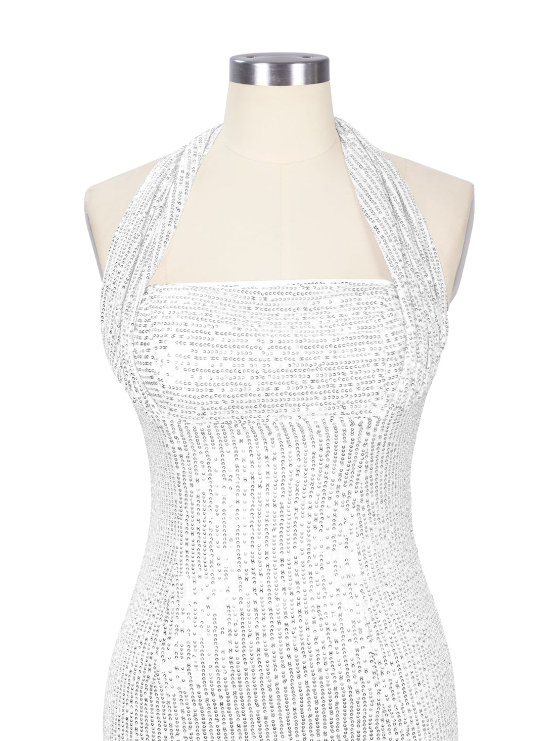 Halter Sequin Sheath Mini Dress 