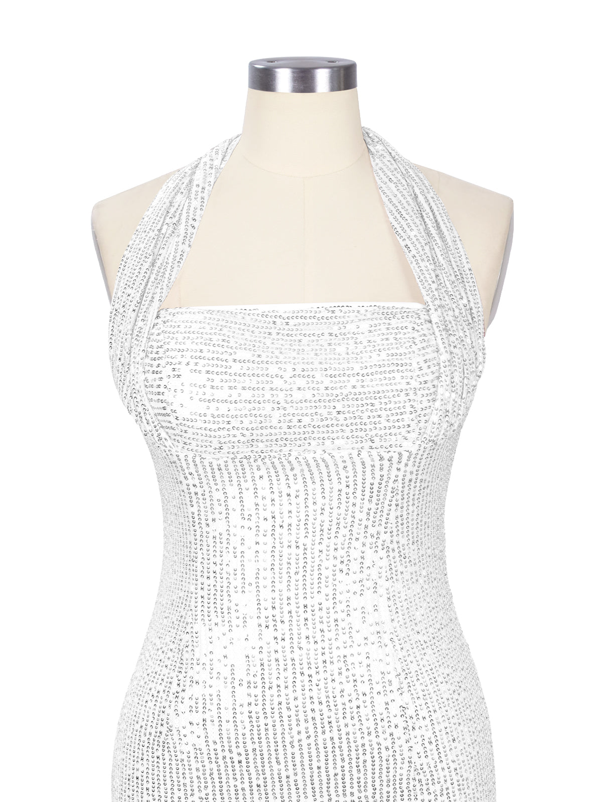 Halter Sequin Sheath Mini Dress 
