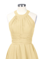 Halter Bridesmaid Dress 