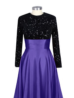 Sequin Jewel Neckline Prom Dress 