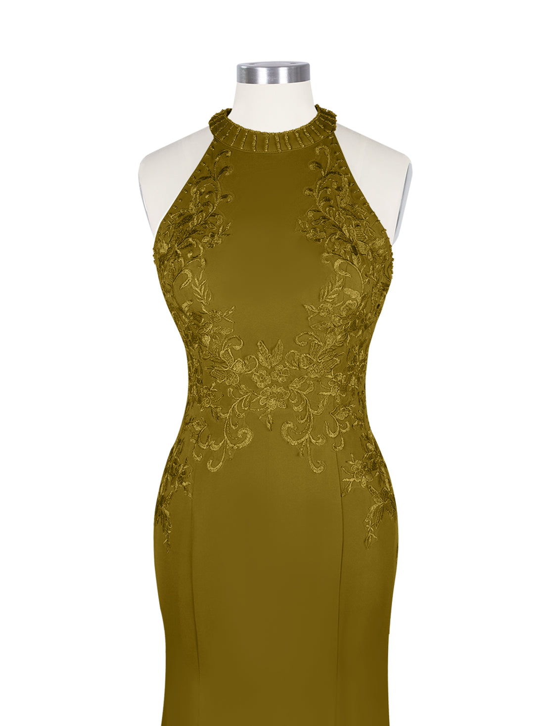 Halter Neckline Trumpet Dress 