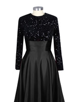 Sequin Jewel Neckline Prom Dress 
