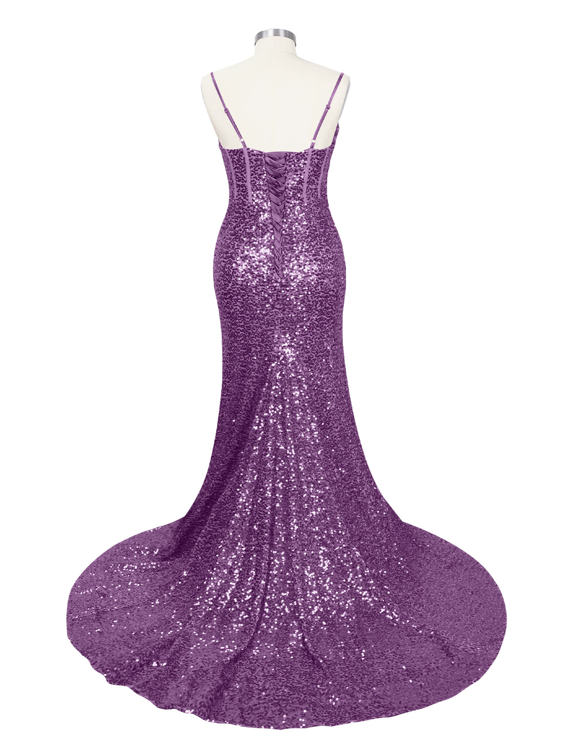 Spaghetti Sheath Prom Dress 