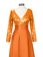 Long Sleeveless Sequin Prom Dress 