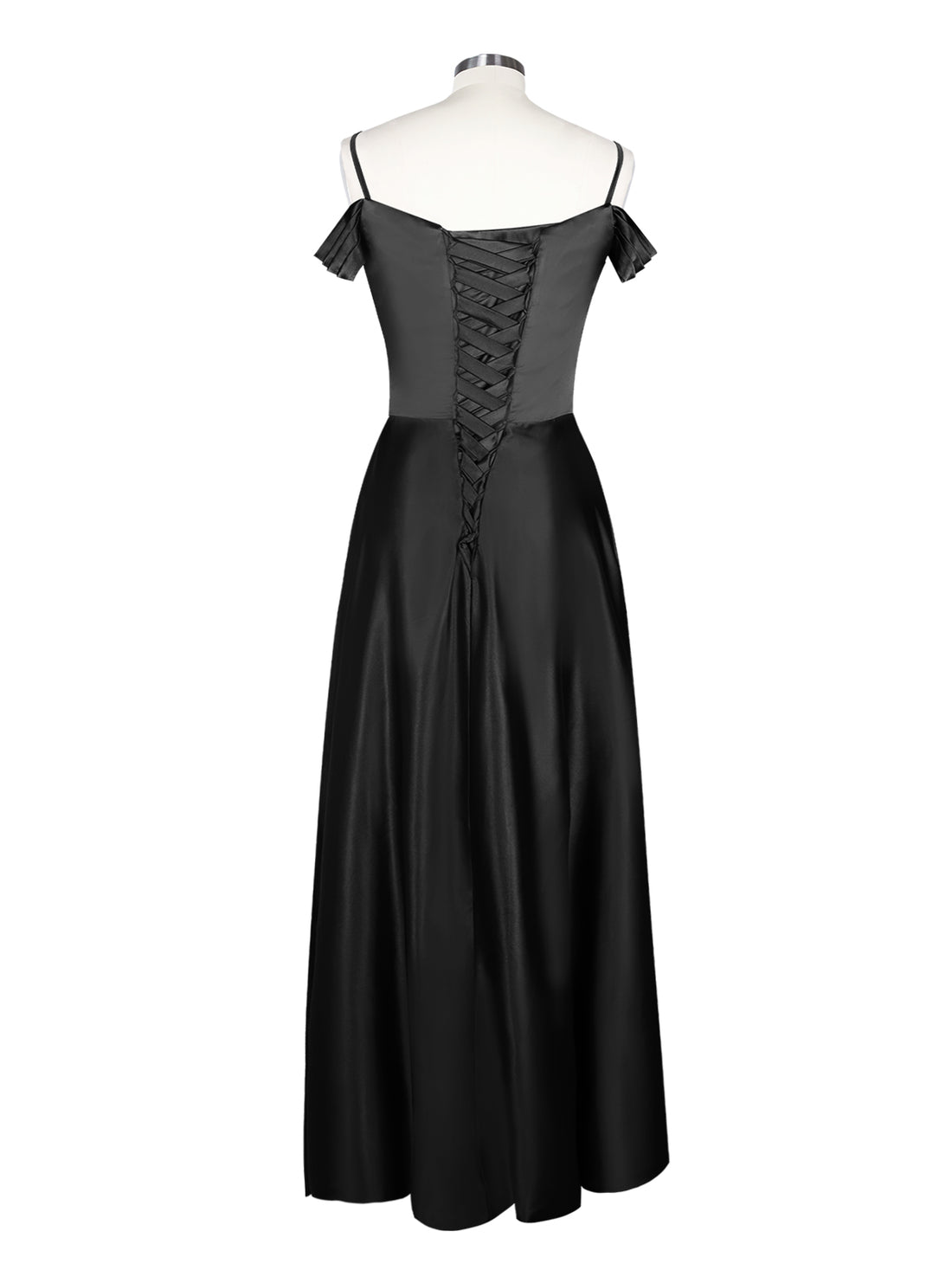 Silk-Like Pleated Prom Dress 
