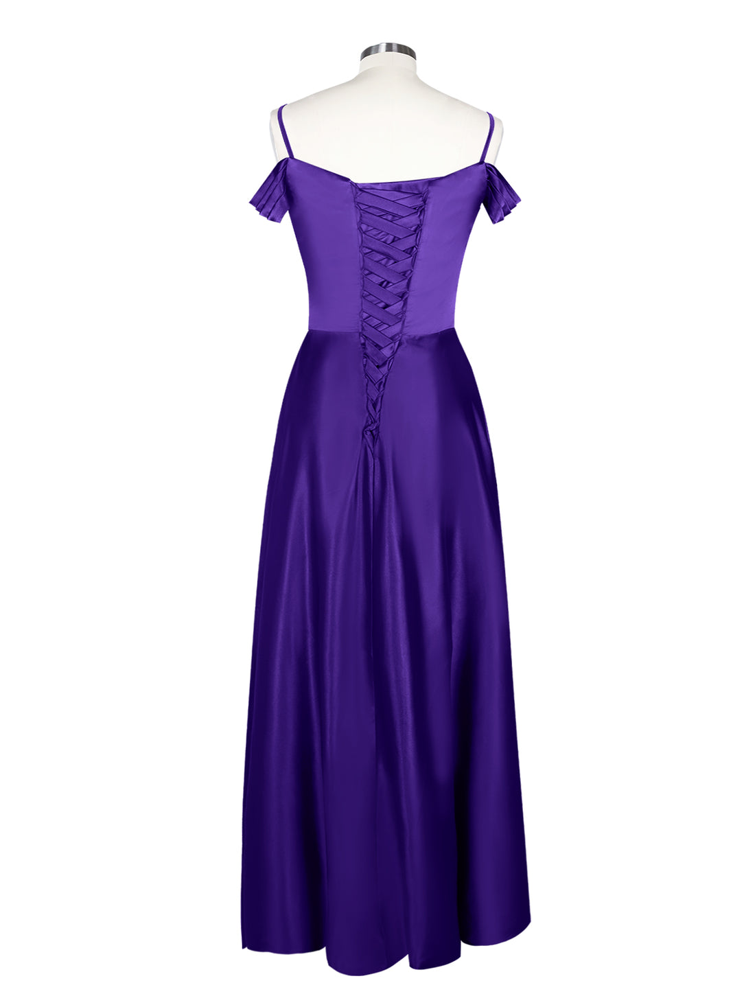 Silk-Like Pleated Prom Dress 