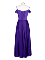 Silk-Like Pleated Prom Dress 