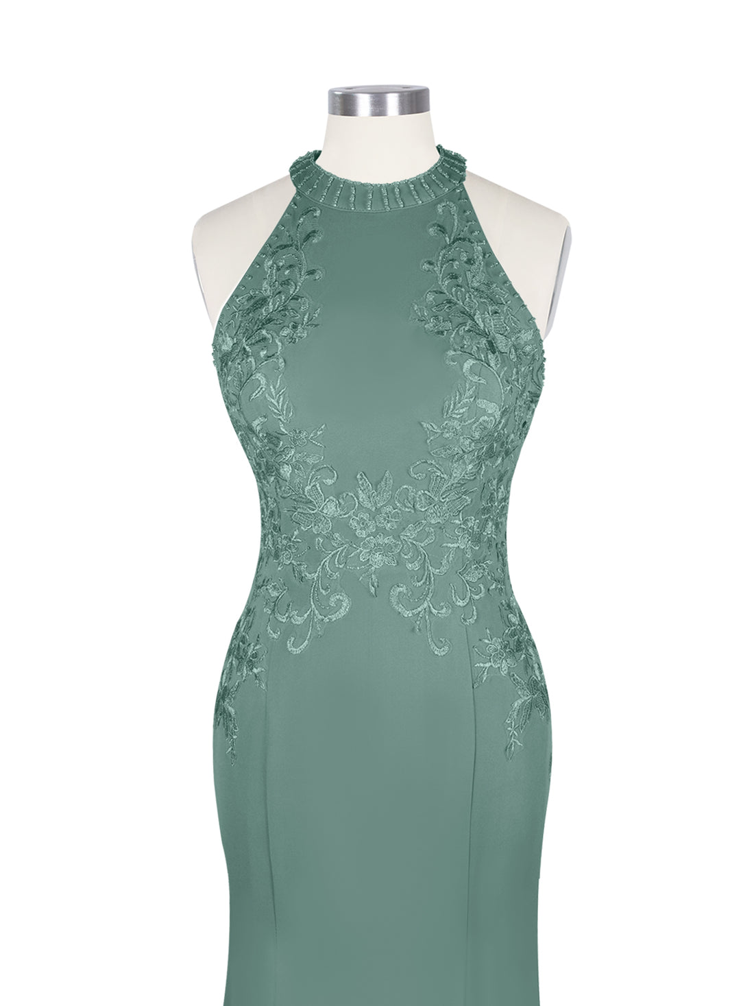 Halter Neckline Trumpet Dress 