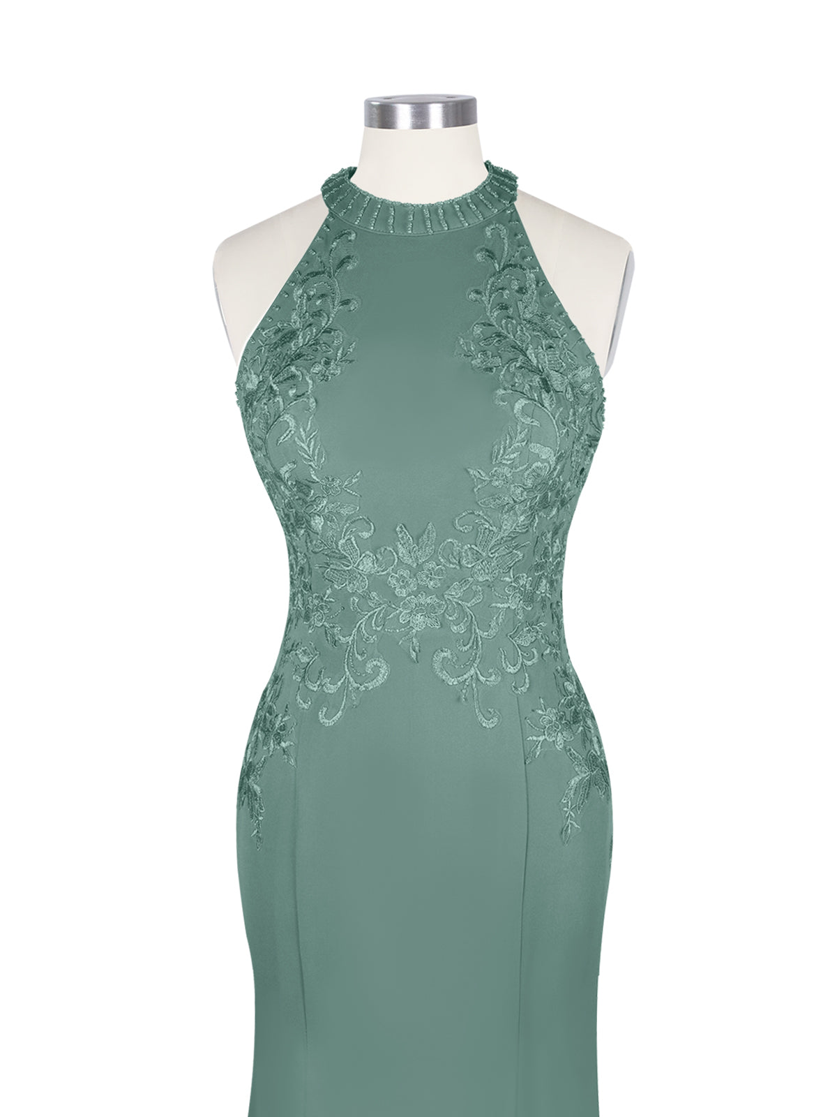 Halter Neckline Trumpet Dress 