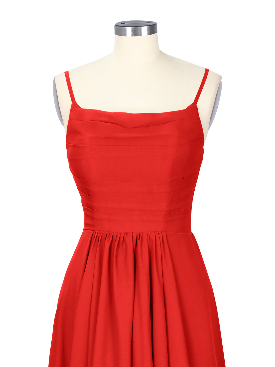 Spaghetti Asymmetrical Bridesmaid Dress 