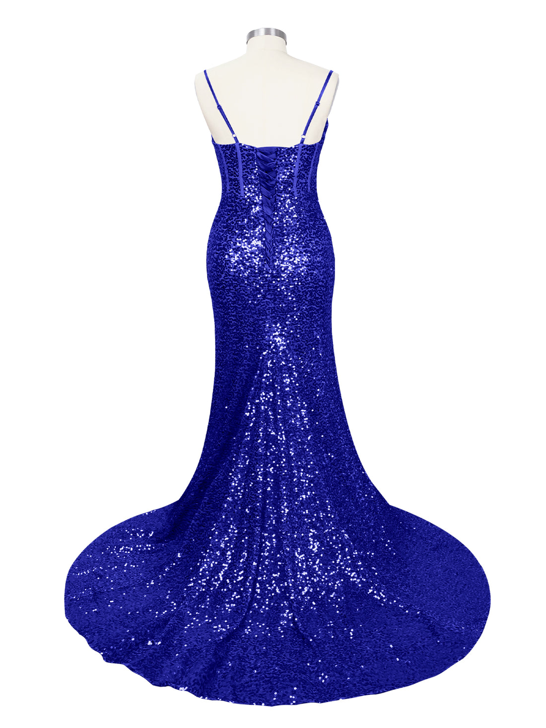 Spaghetti Sheath Prom Dress 