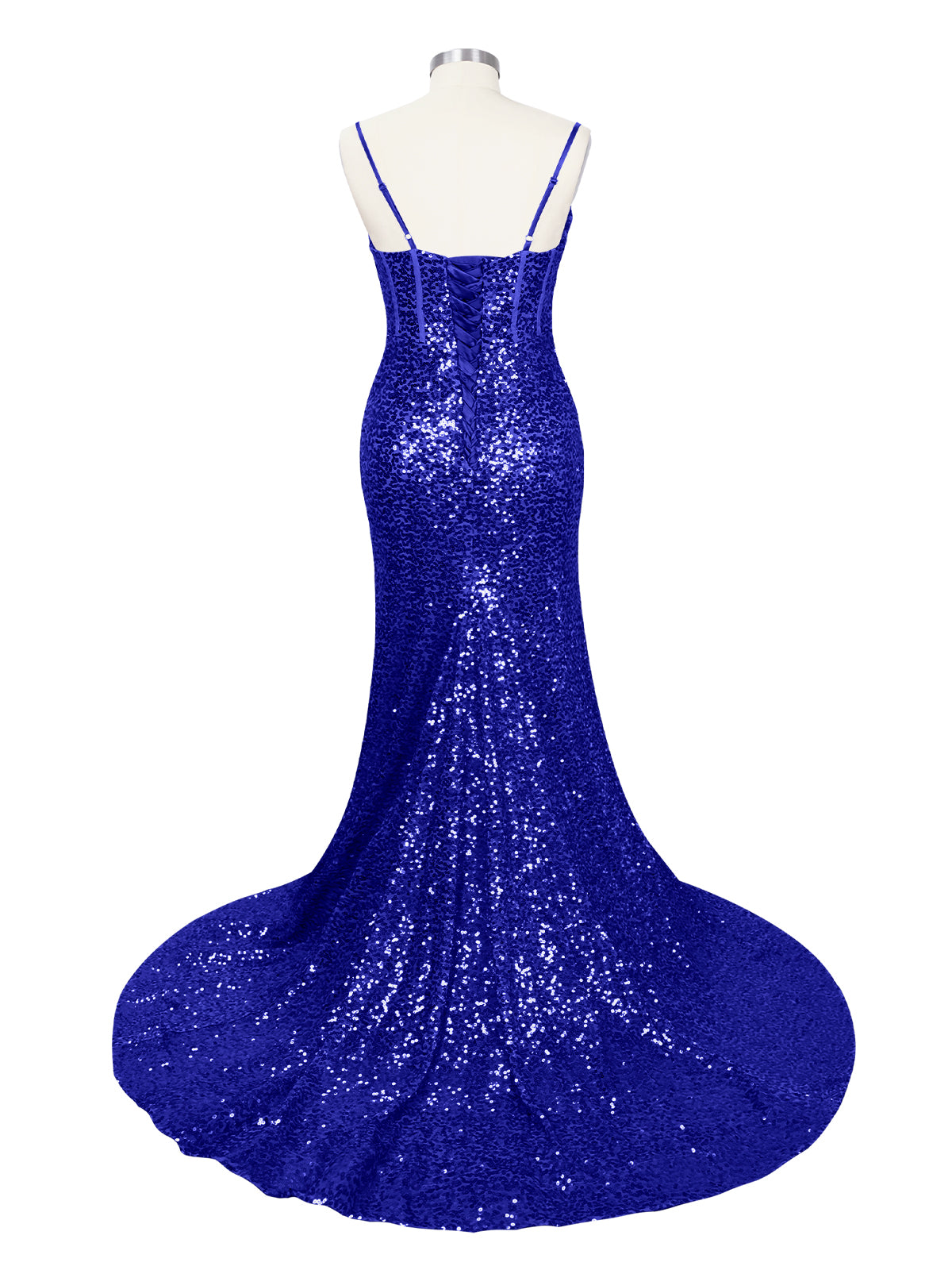Spaghetti Sheath Prom Dress 