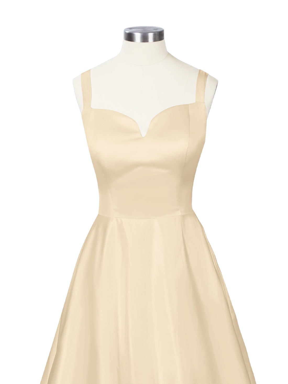 Sweetheart Satin Chapel Train Wedding Dress 