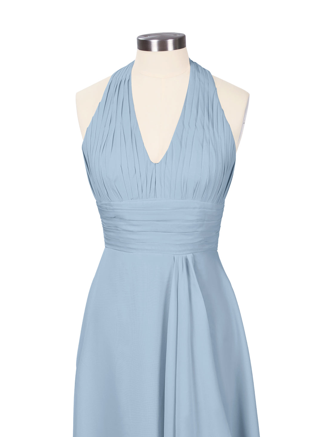 Ruched Halter Bridesmaid Dress 