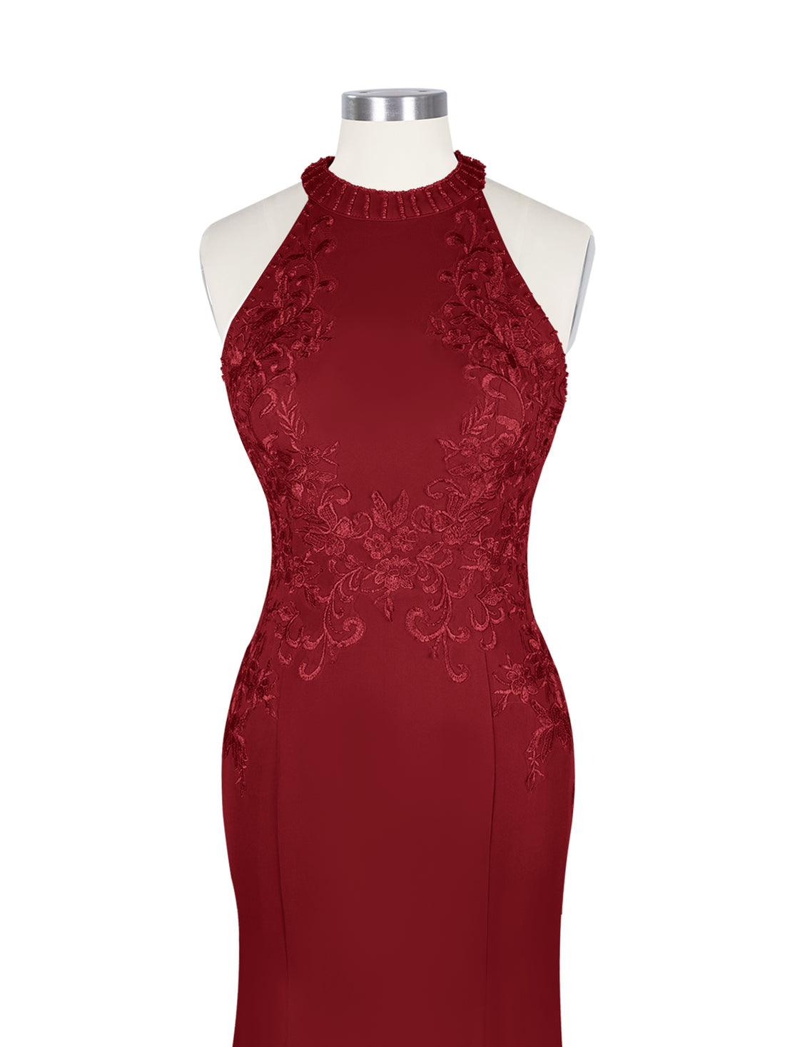 Halter Neckline Trumpet Dress 