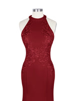 Halter Neckline Trumpet Dress 